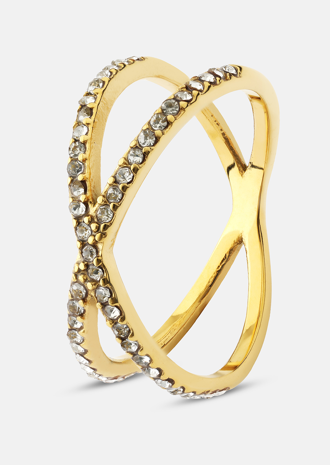 Ring Sparkle X - 18k gullbelagt