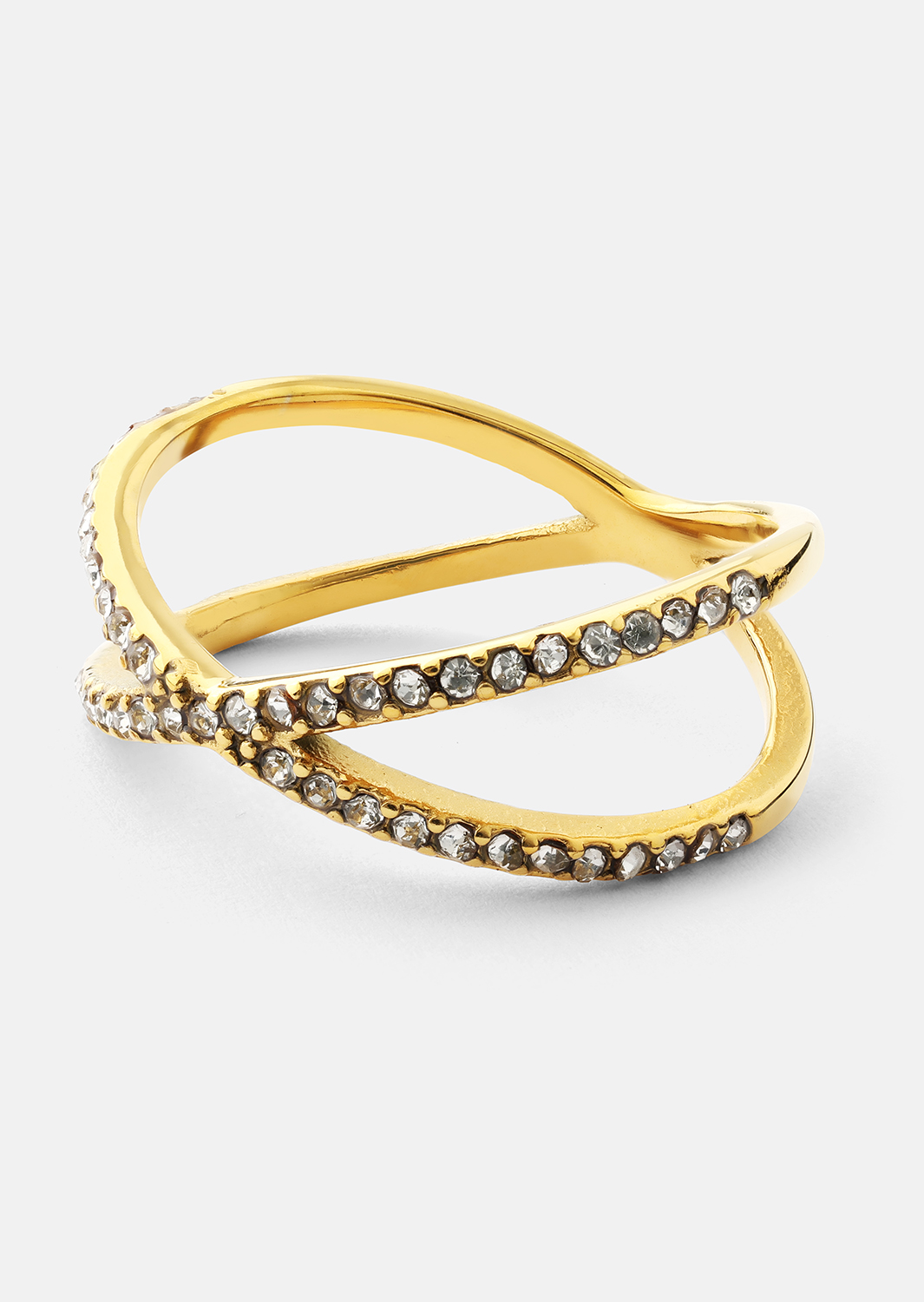 Ring Sparkle X - 18k gullbelagt