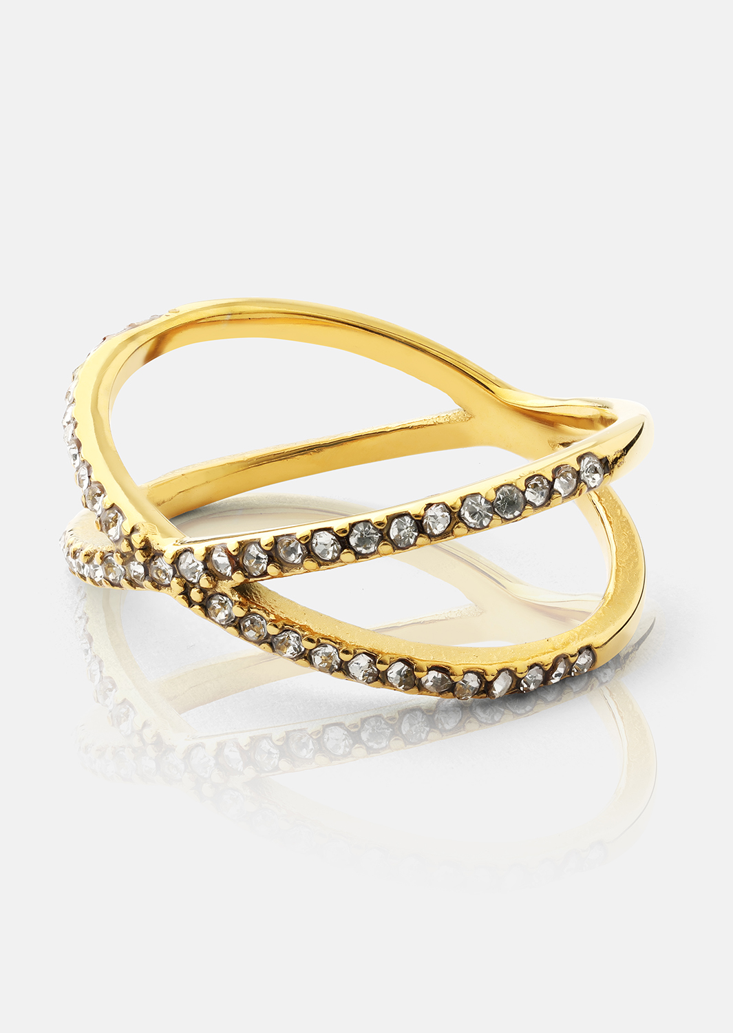 Ring Sparkle X - 18k gullbelagt