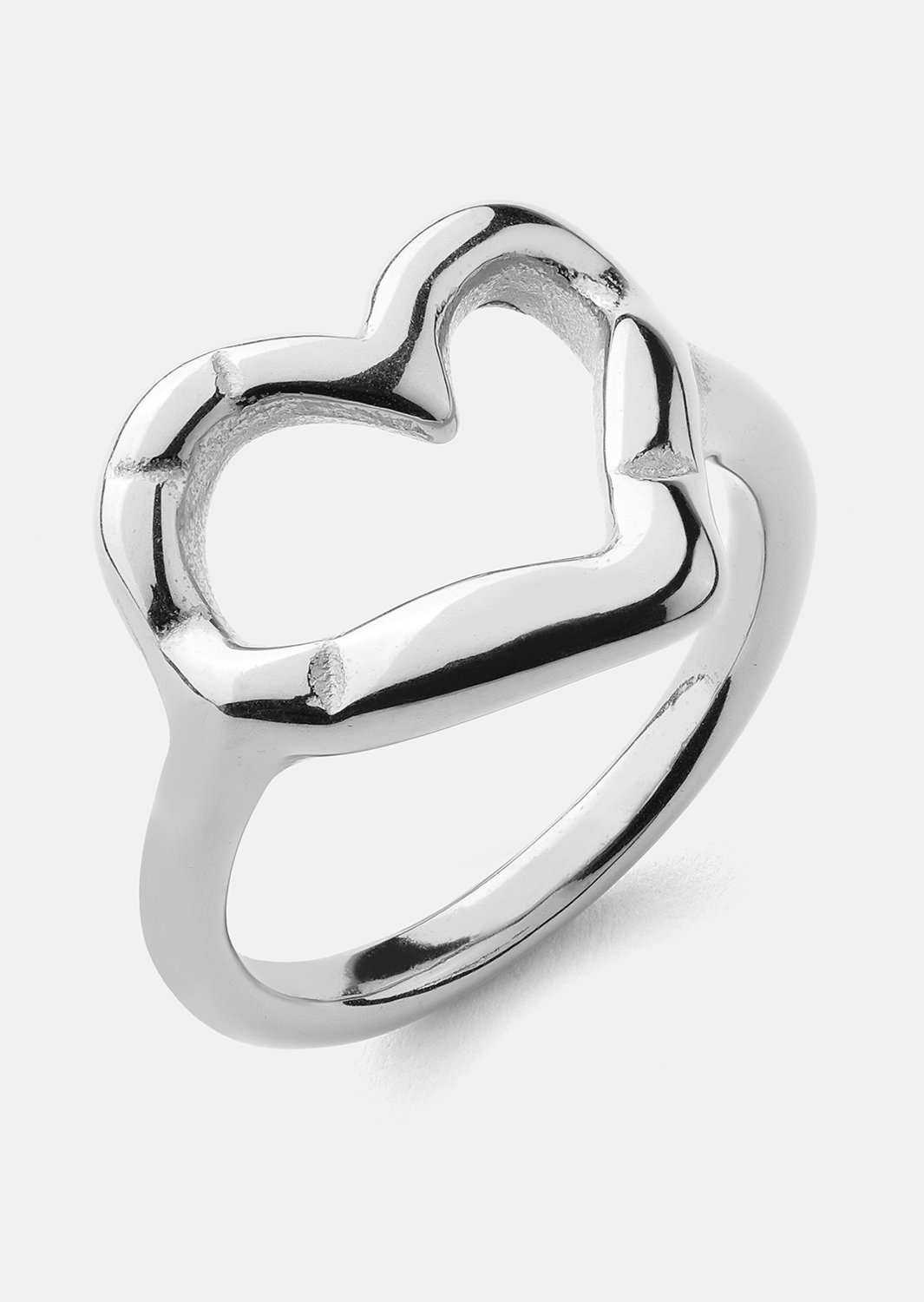 Ring Heartbeat - Sølvbelagt