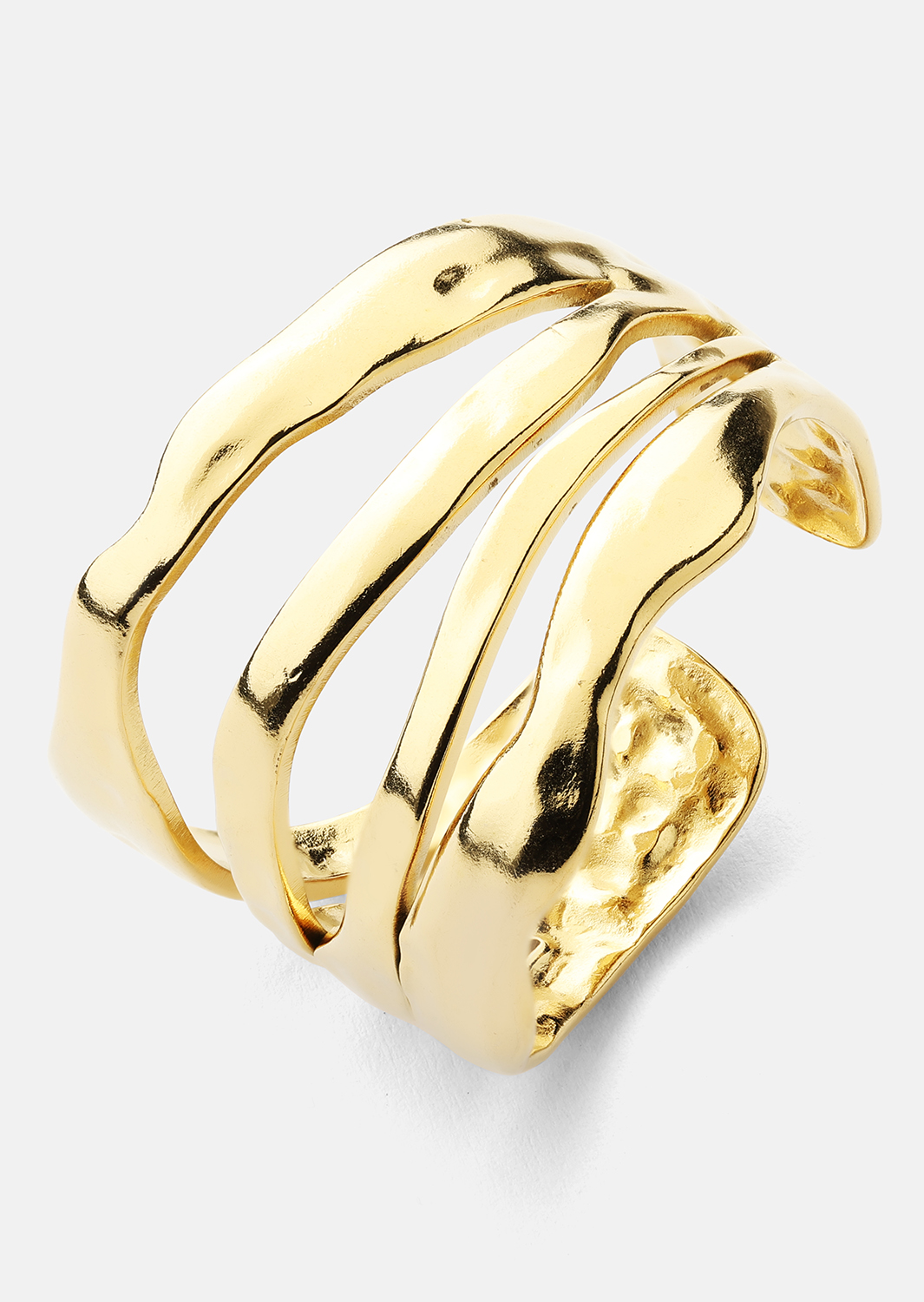 Ring Wave - 18k Gullbelagt