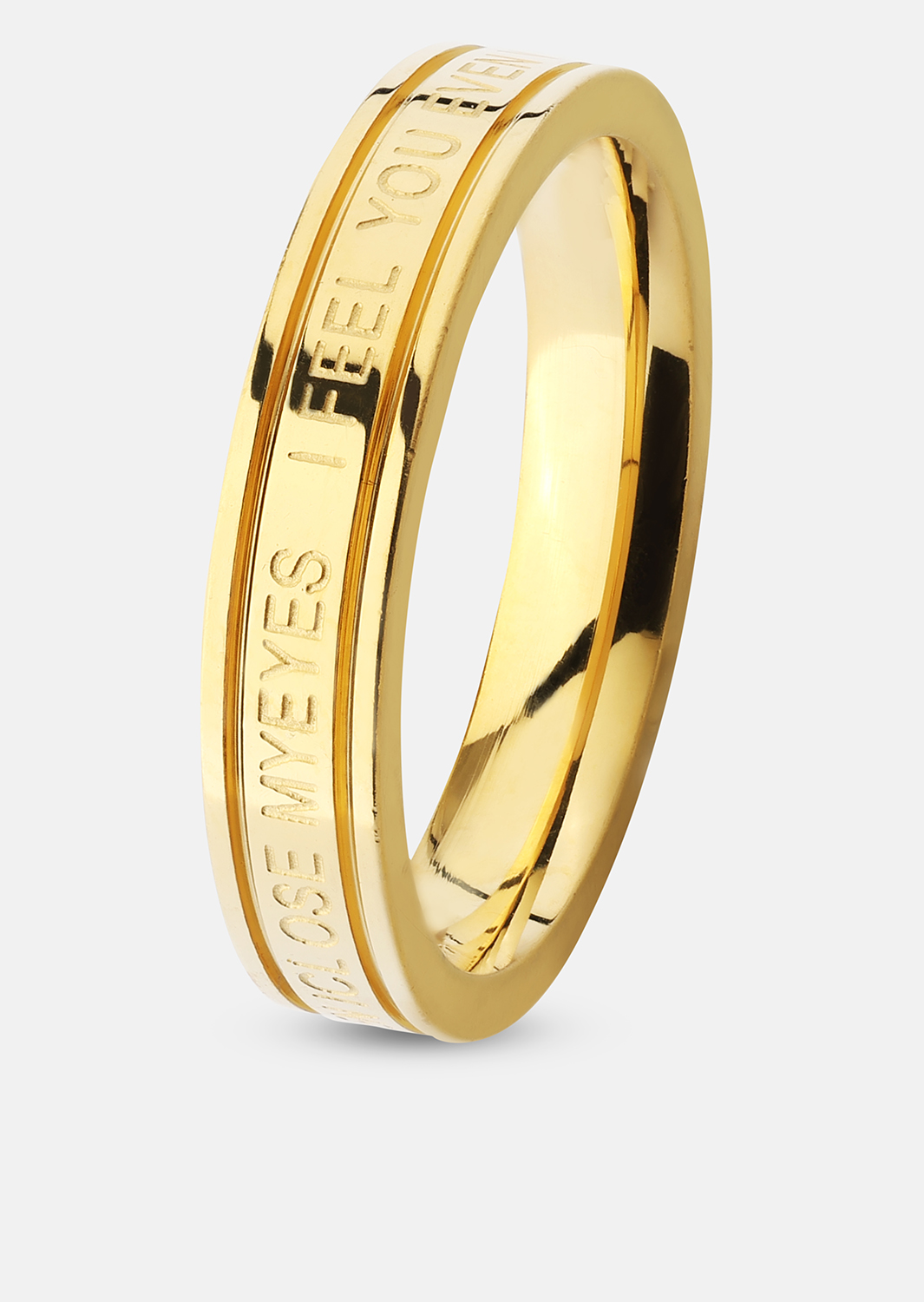 Ring Plain Link - 18k Gullbelagt