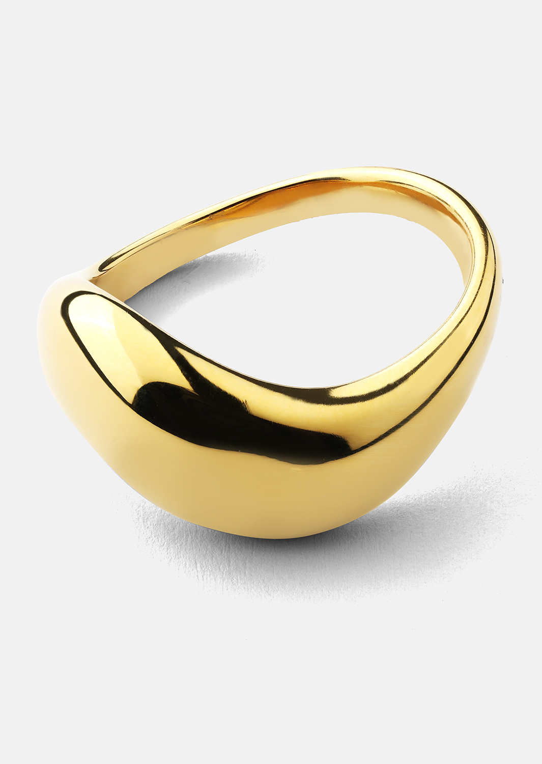 Ring Soft Curve - 18k Gullbelagt