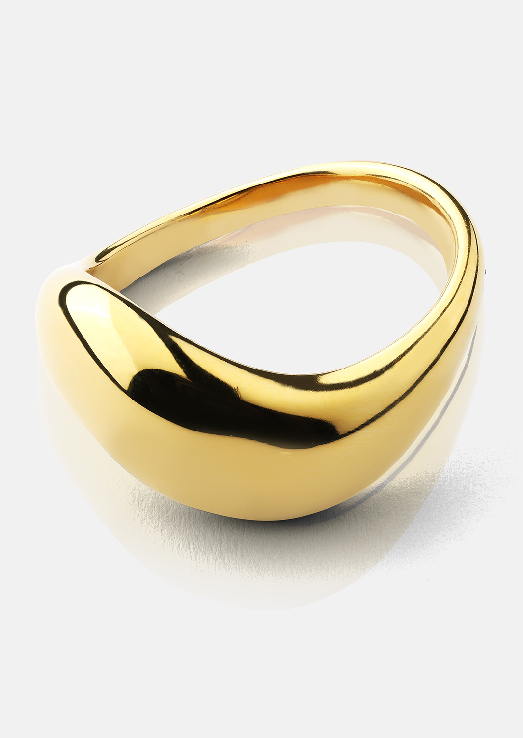 Ring Soft Curve - 18k Gullbelagt