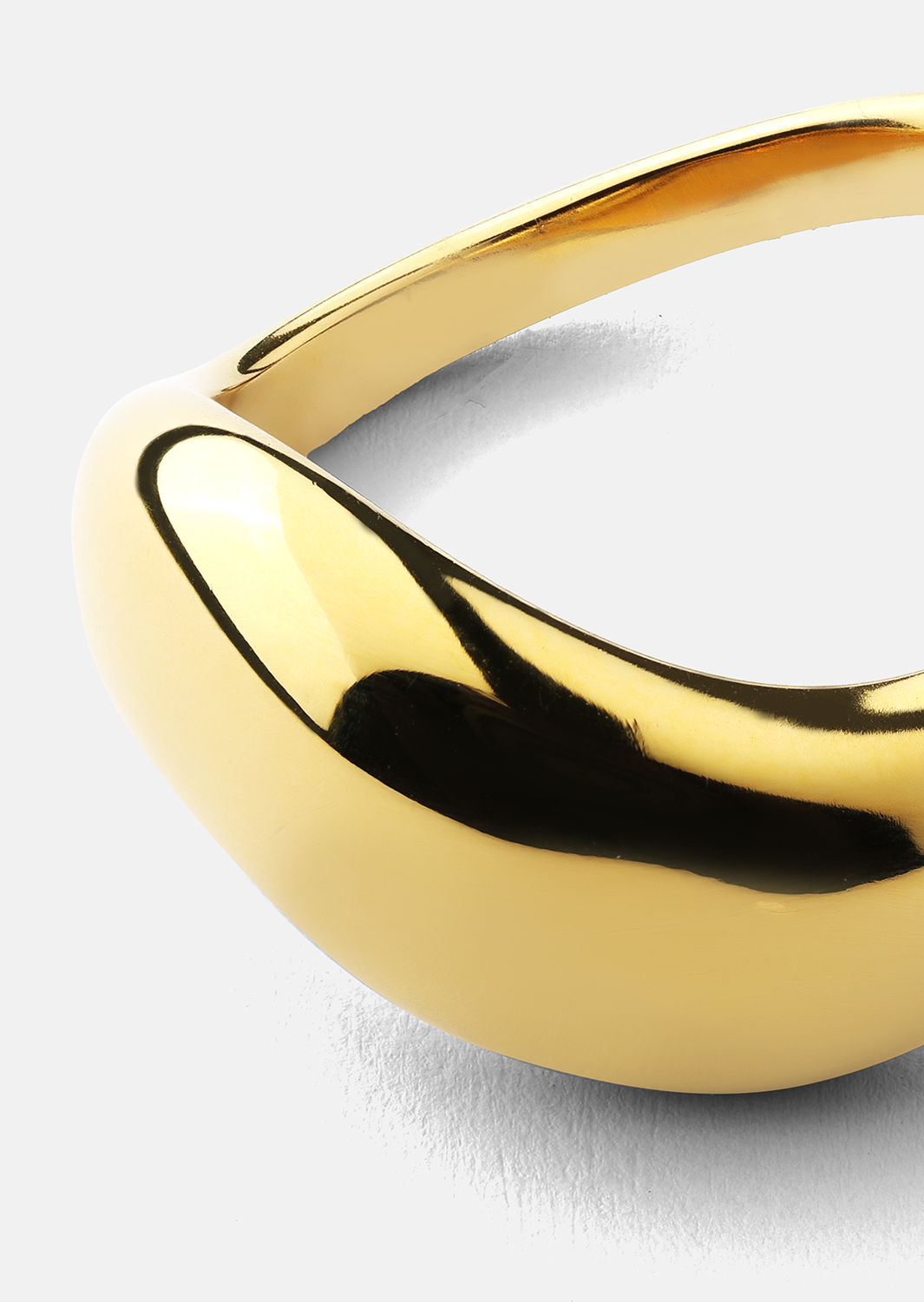 Ring Soft Curve - 18k Gullbelagt