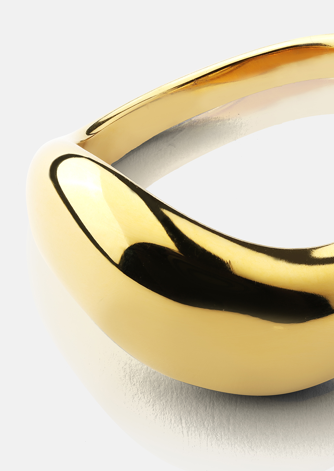 Ring Soft Curve - 18k Gullbelagt