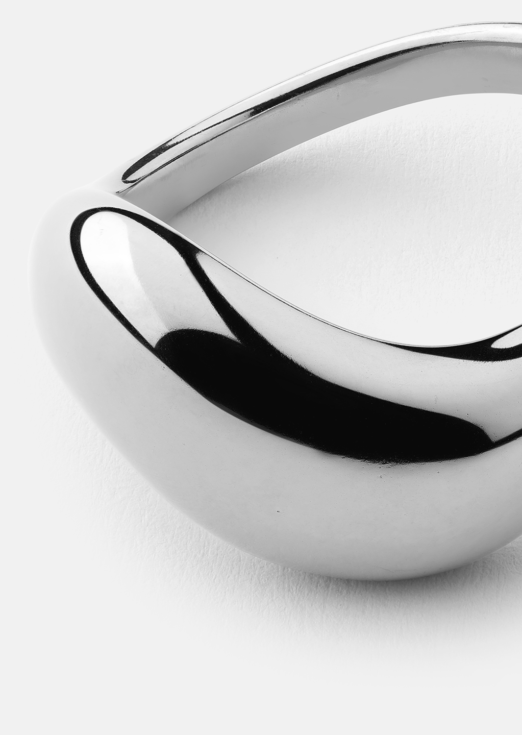 Ring Soft Curve - Sølvbelagt