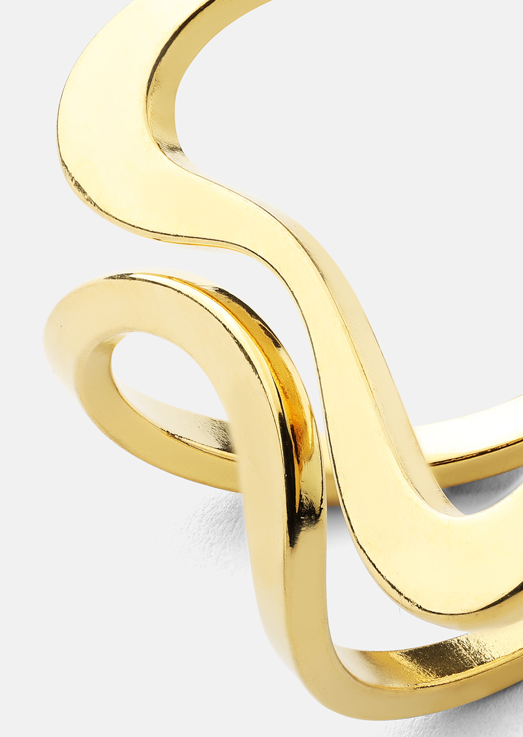 Ring Infinity Flow - 18k Gullbelagt