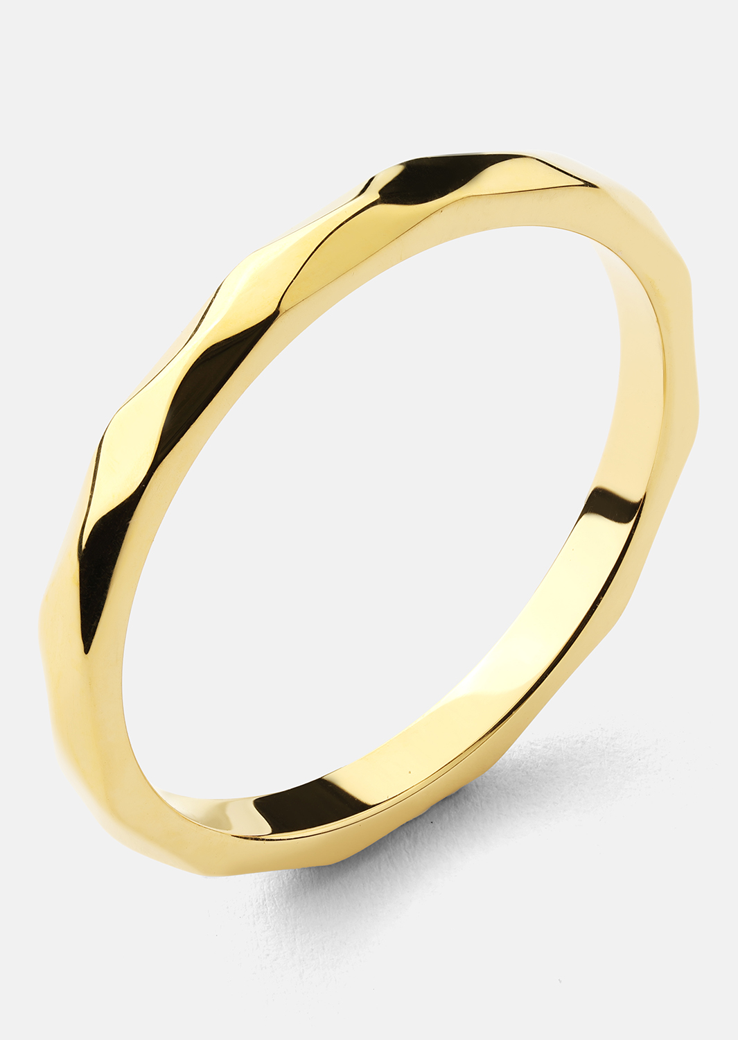 Ring Facet Gleam - 18k Gold Plated