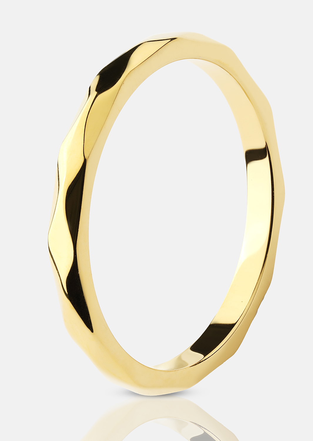 Ring Facet Gleam - 18k Gold Plated