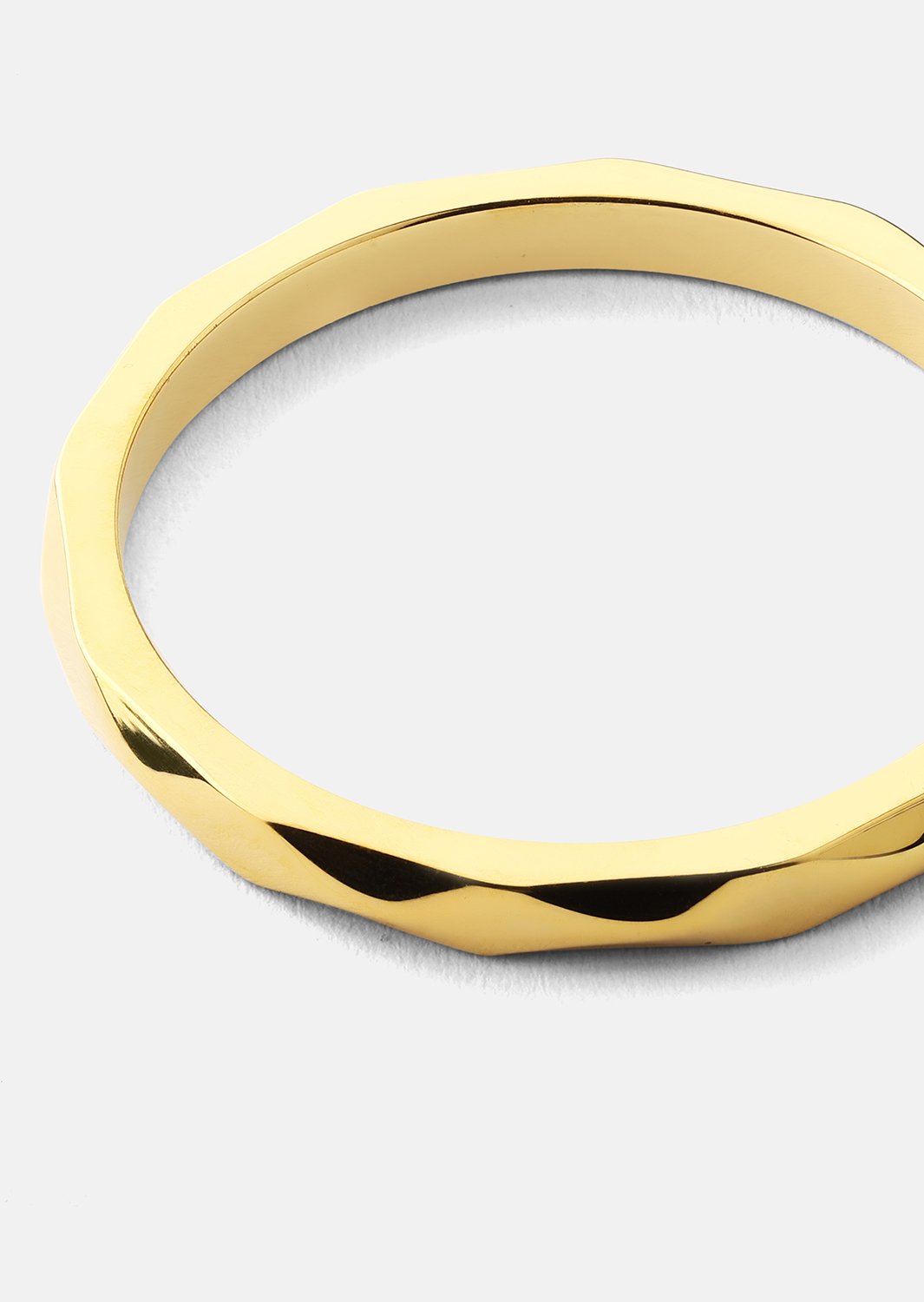 Ring Facet Gleam - 18k Gold Plated