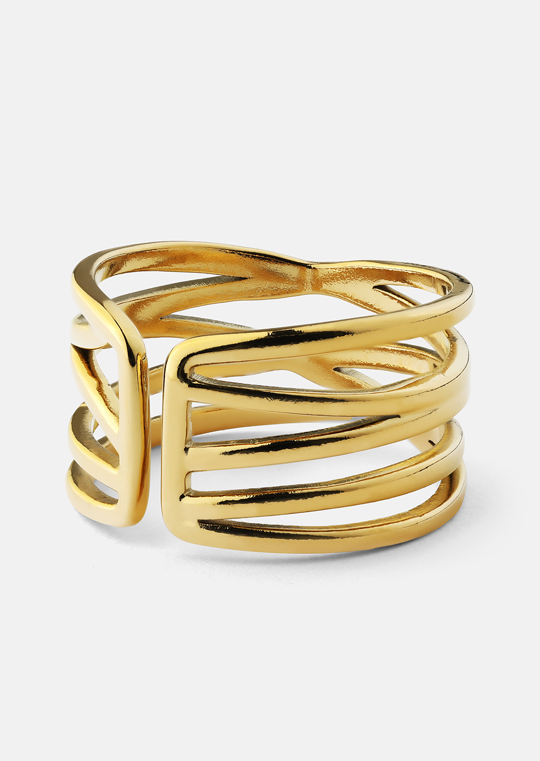 Ring Golden Maze - 18k Gullbelagt