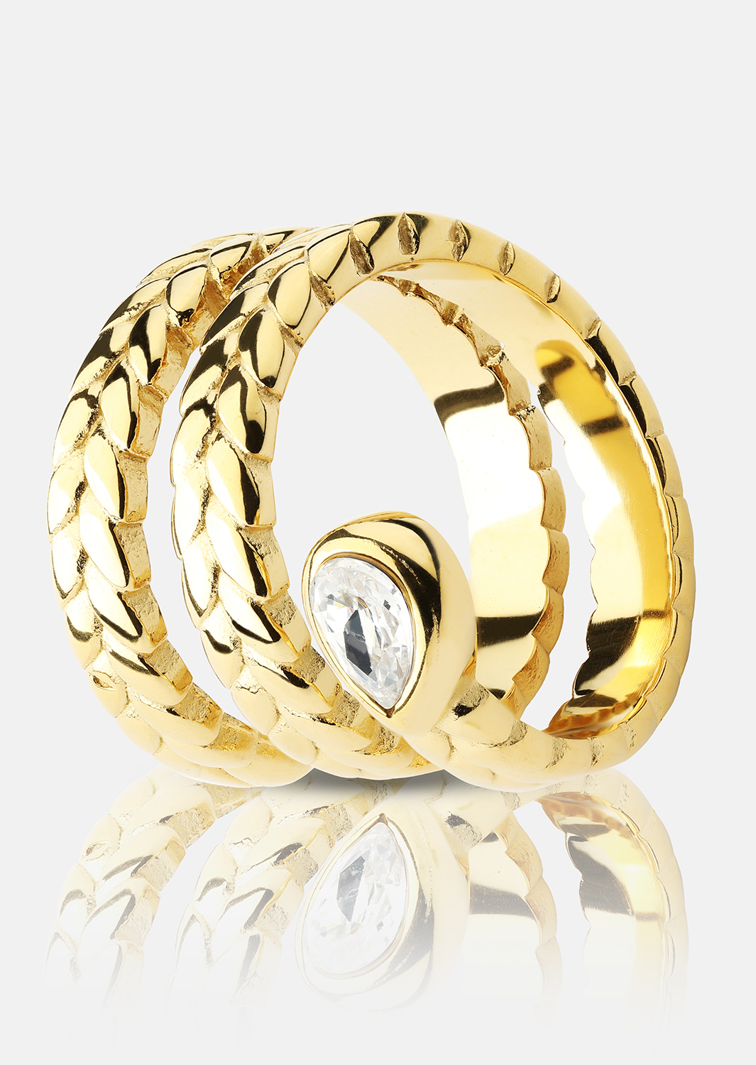 Ring Elira - 18k Gullbelagt