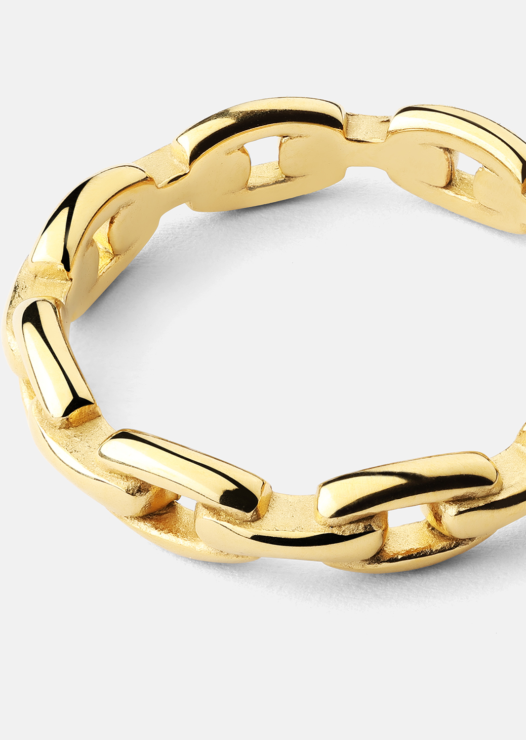 Ring Bold Chain - 18K Gullbelagt