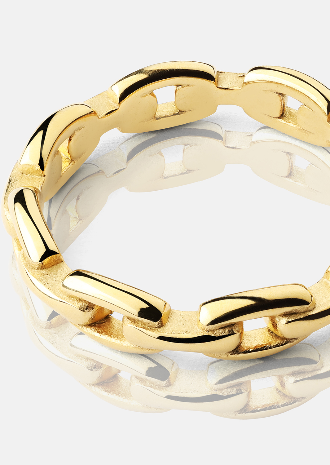 Ring Bold Chain - 18K Gullbelagt