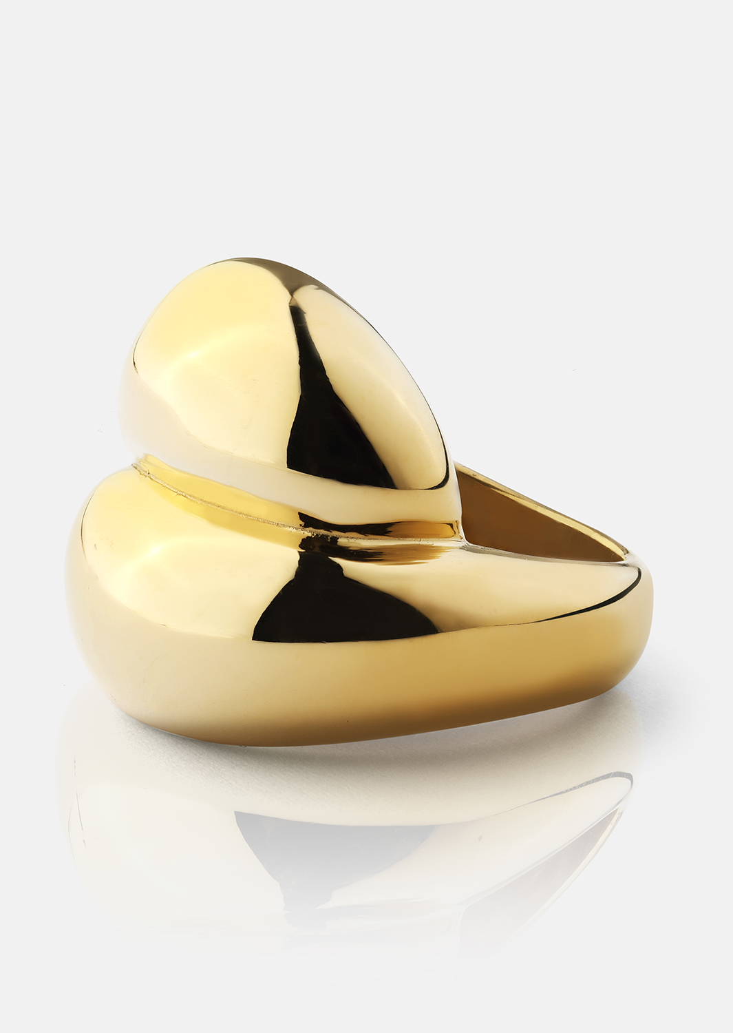 Ring Bold Flow - 18k Gullbelagt