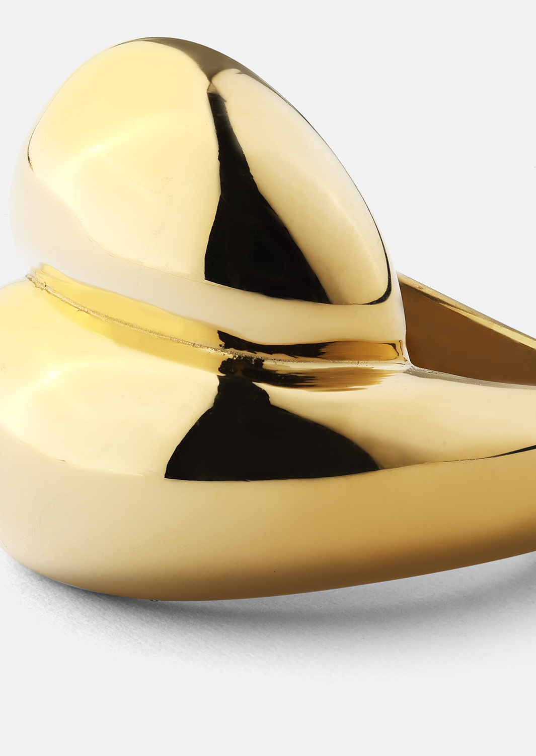 Ring Bold Flow - 18k Gullbelagt