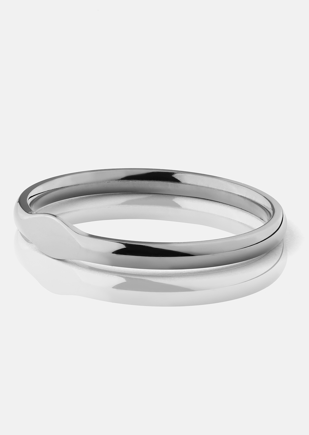 Initial Ring – Sølvbelagt