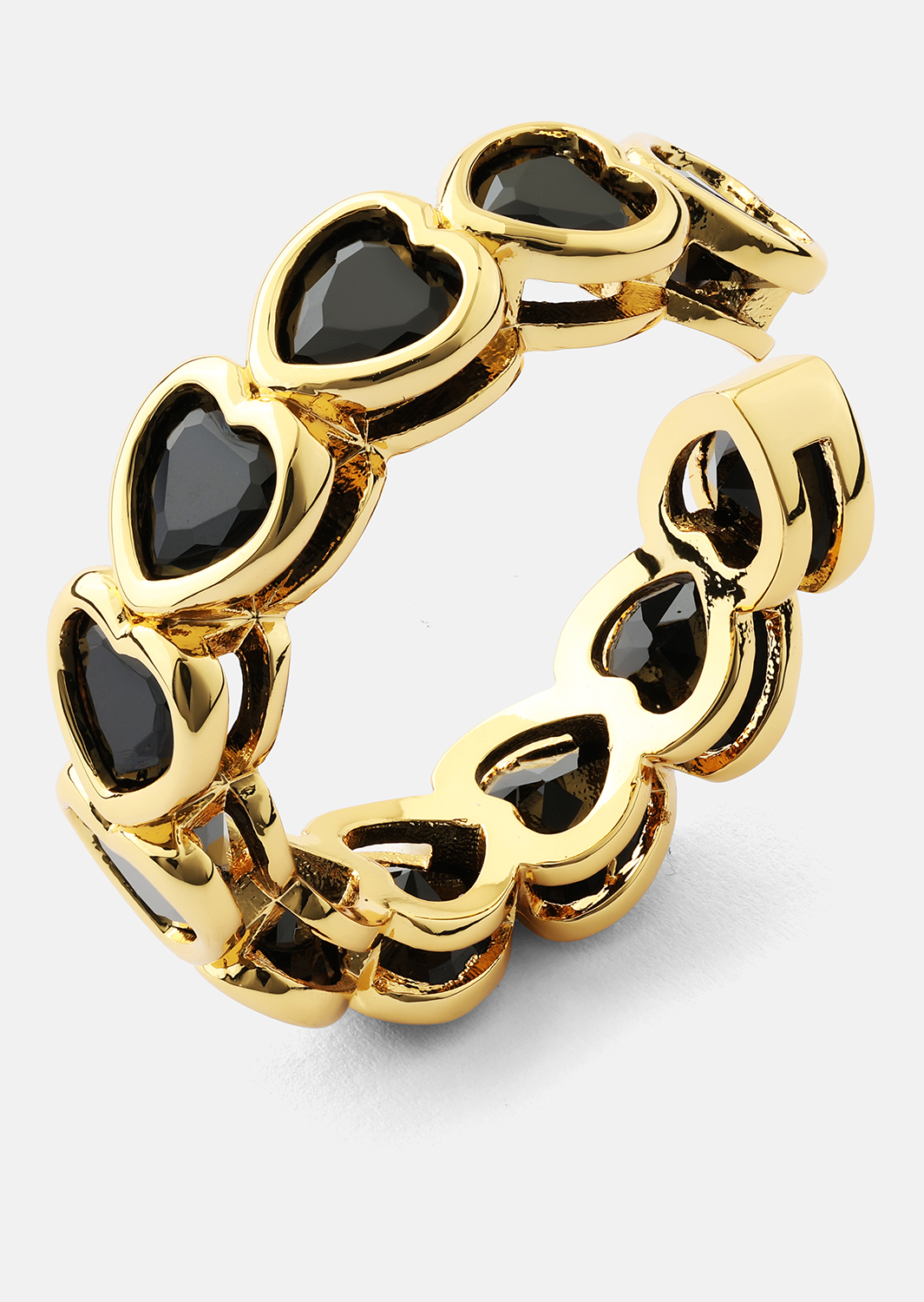 Ring Eternal Night Heart - 18k Gold Plated