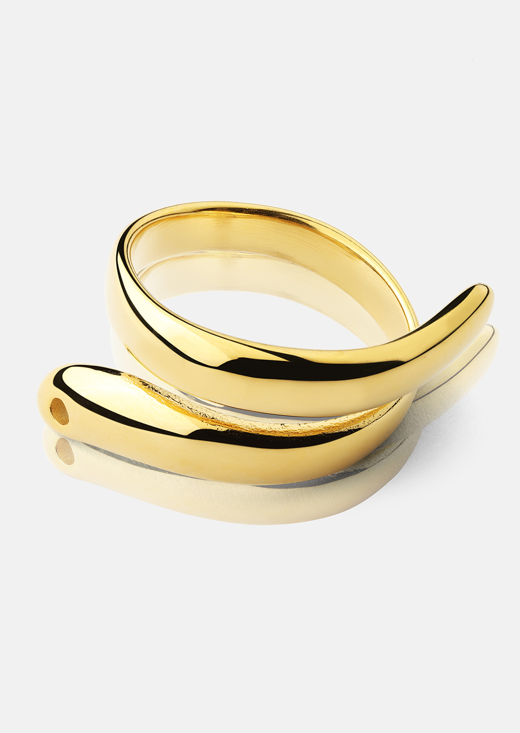 Ring Wave - 18k Gullbelagt