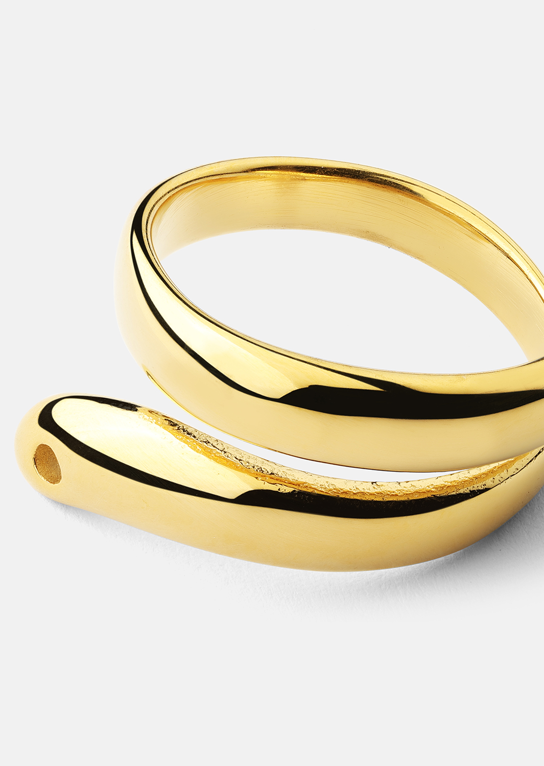 Ring Wave - 18k Gullbelagt