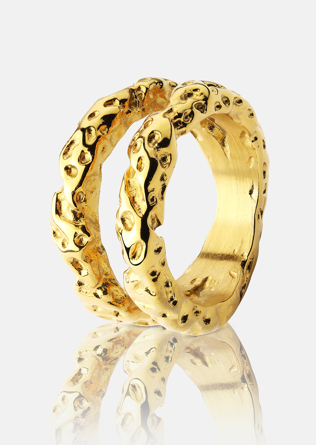  Ring Duo - 18K Plated Gold