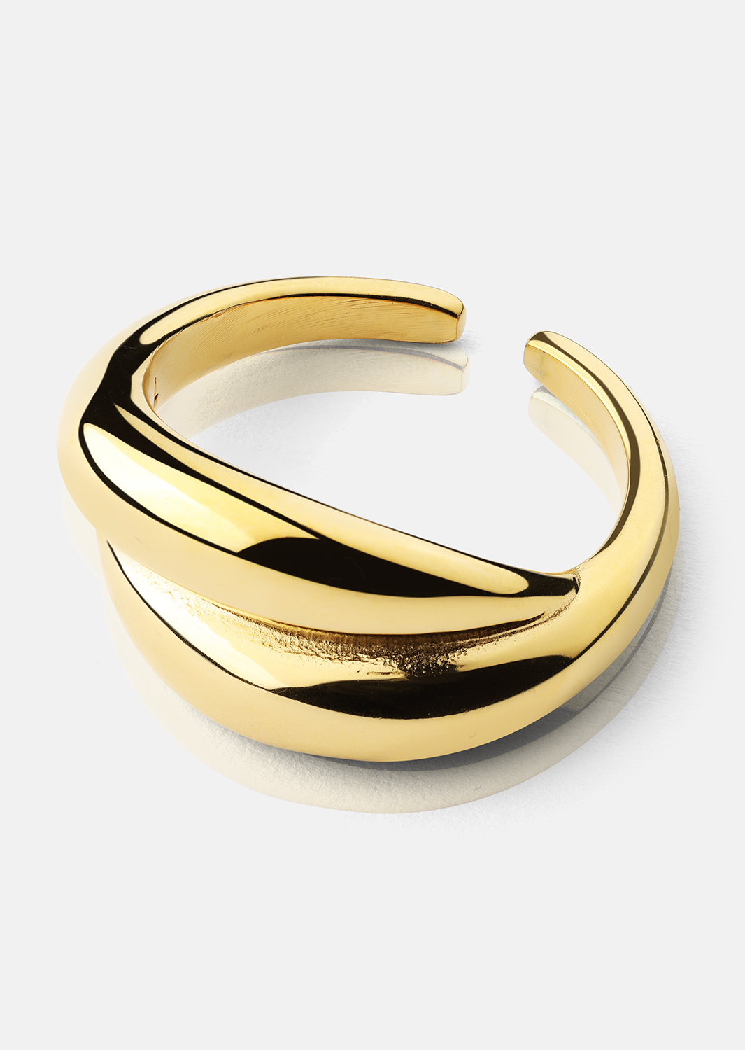 Ring Wave Bold - 18k Gullbelagt