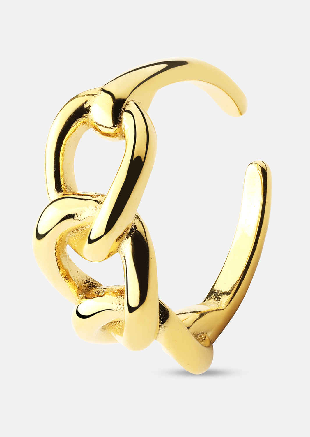  Ring Golden Link - 18K Plated Gold