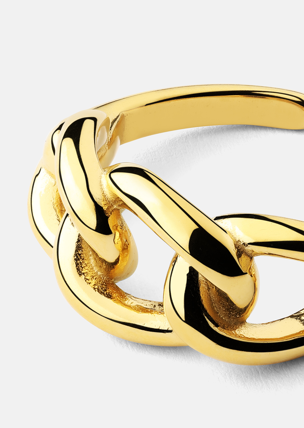  Ring Golden Link - 18K Plated Gold