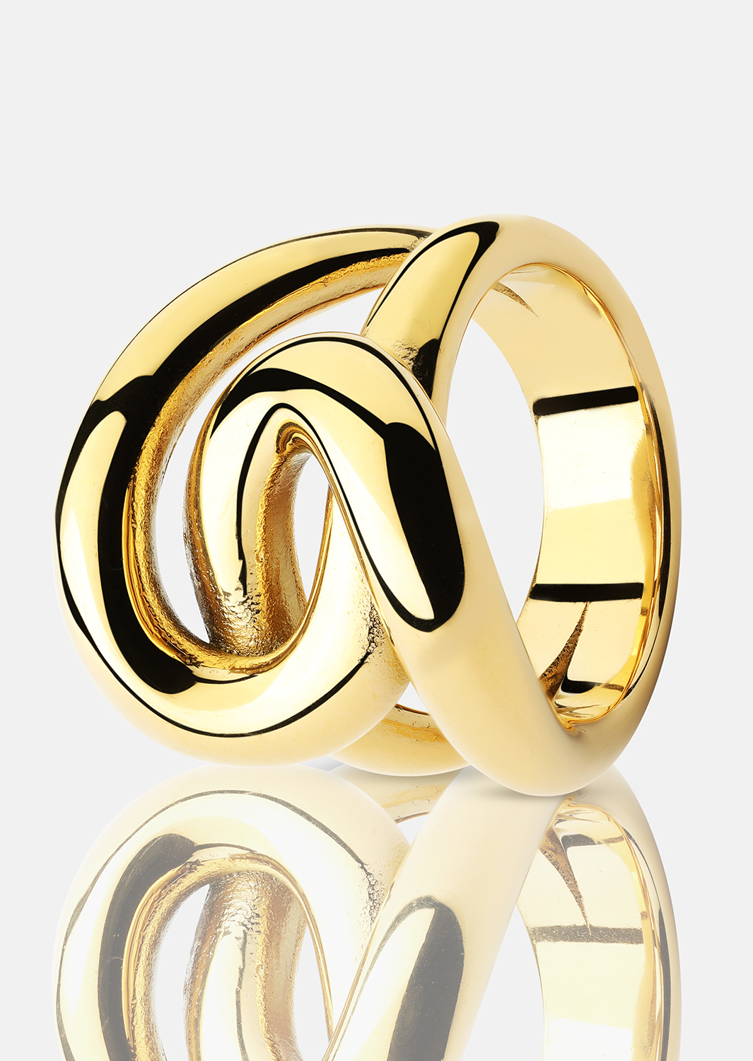 Ring Infinity Knot - 18k Gullbelagt