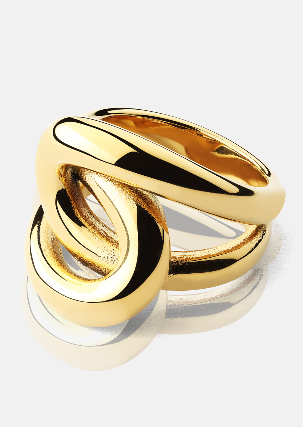 Ring Infinity Knot - 18k Gullbelagt